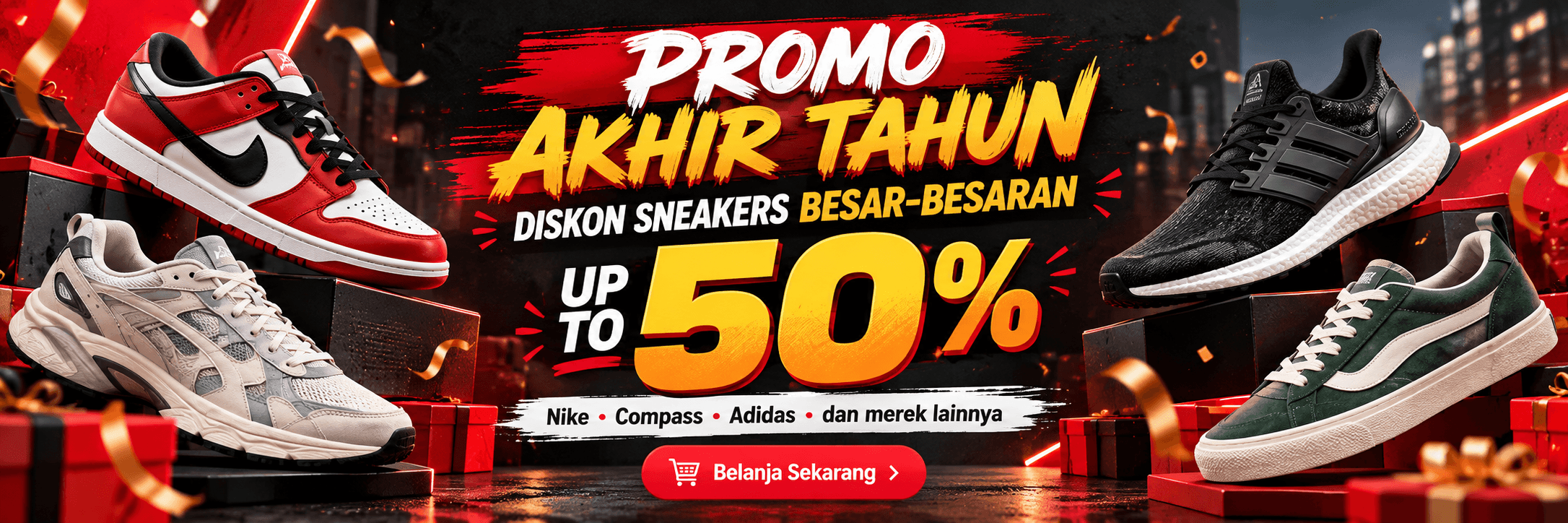 Promo akhir tahun hingga 50 persen