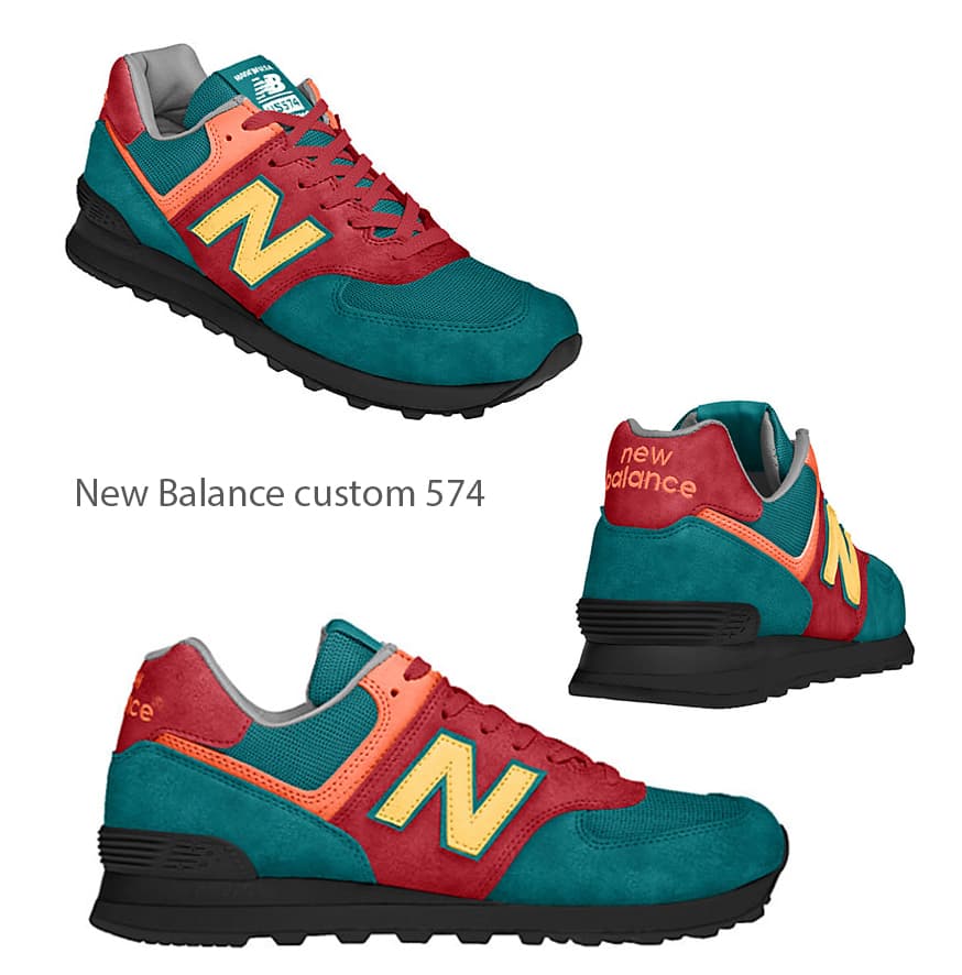 New Balance 574 Custom - gambar 1